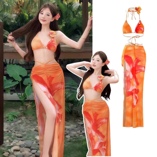 BIKINI FACTORY ชุดว่ายน้ำกระโปรง ชุดว่ายน้ำยั่ว ชุดใส่ไปทะเลน่ารักๆ 🐳 มีไซส์ M-XL | น้ำหนัก 40-65 กก. SET-BK081