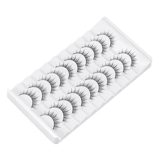 ESPOIR1 Faux Mink Lash, Natrual Long Cruelty-free ขนตาปลอม, แฟชั่นของผู้หญิง Handmade Full Strip Eye เครื่องมือแต่งหน้า Eye Lash Extension