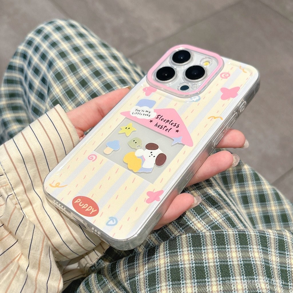 Travel Puppy เคสโทรศัพท์กันกระแทกโปร่งใส, เครื่องใช้ iPhone 15 Pro max/ 16/14/12 /xr/ 11 Pro max/ 13 /x/xs max/ 7 8 PLUS F3SZ