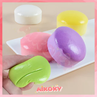 AIKOKY สกุชชี่ บีบของเล่นตุ๊กตานุ่ม ๆ ของเล่นเค้กเด็ก -ของขวัญรูปทรง สกุชชี่ เค้ก สกุชชี่ขนมปัง สกุชชี่แพ็ค ทาบะสกุชชี่