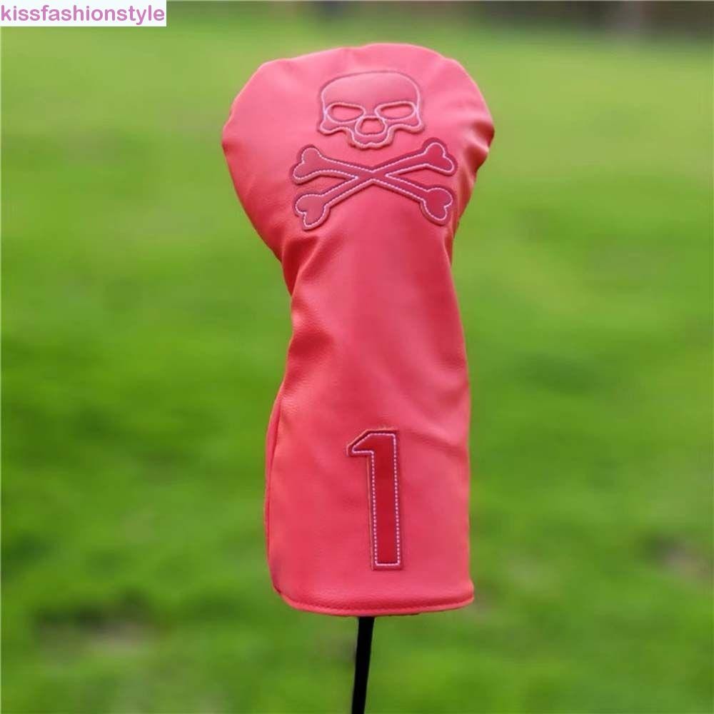 Kissfashionstyle Golf Club Headcover อุปกรณ์เสริม Skull Club Head Protector ใบมีดพัตเตอร์ Mallet Putter สําหรับ Hybrid Husky Design