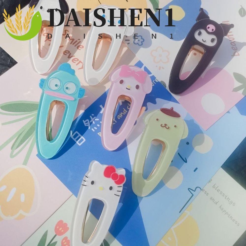 Daishen1 กิ๊บติดผมอะคริลิค ลายการ์ตูน Kuromi Melody สไตล์เกาหลี สําหรับเด็ก