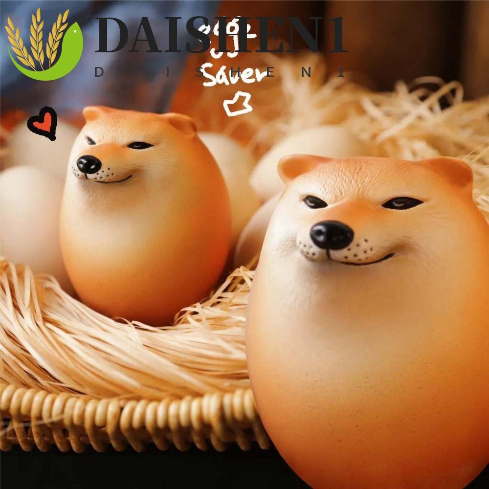 Daishen1 ของเล่นฟิกเกอร์ รูปการ์ตูนสุนัขชิบะ Lnu ขนาดเล็ก สําหรับตกแต่งบ้าน โต๊ะทํางาน