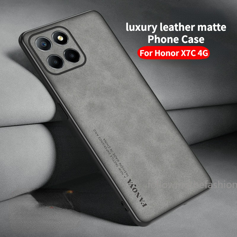 หนังแกะหนังเนื้อเคสโทรศัพท์สําหรับ Honor X7C 4G Honor X7C X9C X5B Plus 4G 5G 2024 Honor X7D X7d X9D 