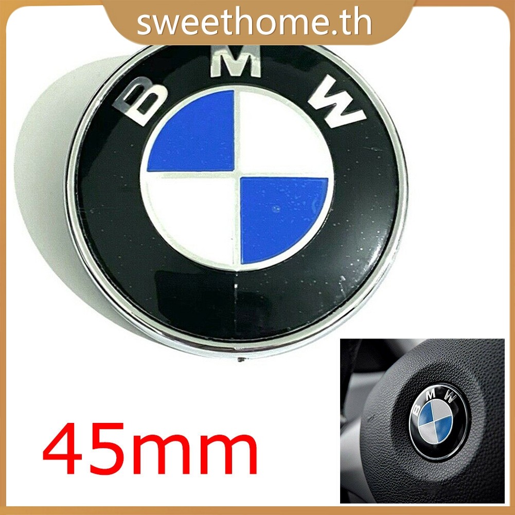 <SWHOME> 45 มม.สําหรับ BMW STEERING WHEEL BADGE STICKER AIRBAG EMBLEM - OTHER COLOURS AVAILABLE <OCTOBER>