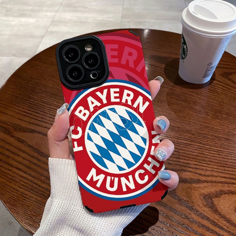 Bayern München เคสโทรศัพท์เหมาะสําหรับ iphone16 15Plus 14 13 12 11promax XR XS น่ารักการ์ตูนกันกระแทกขายร้อนพร้อมสต็อกแนวโน้ม