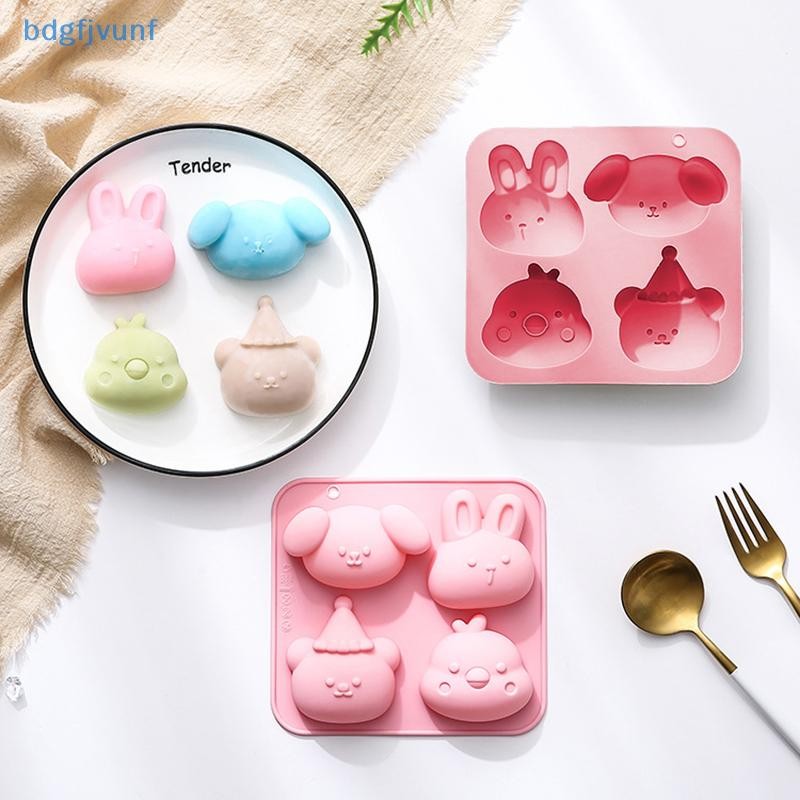 Bdgf โดนัทซิลิโคนเค้กสัตว์รูปร่างแม่พิมพ์เบเกอรี่เยลลี่พุดดิ้งช็อกโกแลต Mould Ice Cube มัฟฟินถ้วยเค้กบิสกิตถาดอบ TH