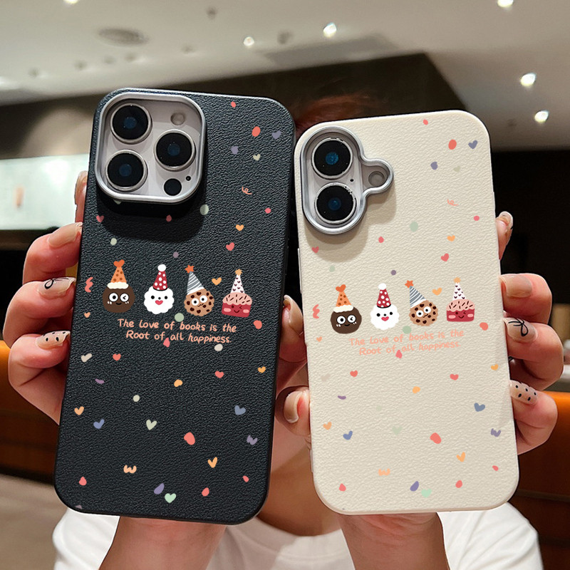 เคส iPhone 16 Pro Max สําหรับ iPhone 14 Plus 12 11 13 15 Pro Max 7/8 คริสต์มาสองค์ประกอบ TPU หนังนุ่มเคสโทรศัพท์