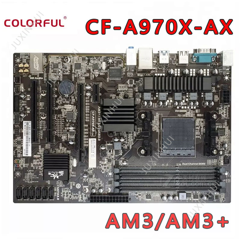 มือสอง COLORFUL CF-A970X-AX V14 Magic Sound 64GB DDR3 AM3/AM3 + เมนบอร์ดสําหรับเดสก์ท็อป AMD CPU