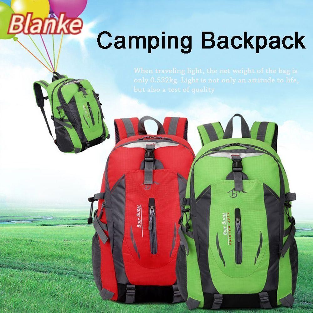 Blanke Camping กระเป๋าเป้สะพายหลังไนลอนกลางแจ้งกระเป๋ากันน้ําเดินป่า 40L ความจุขนาดใหญ่