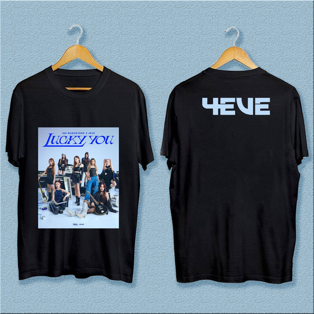 ✨✨ ปกติ🔥 INK WARUNTORN X 4EVE LUCKY YOU เสื้อยืดแขนสั้นแบบผู้หญิง ✨