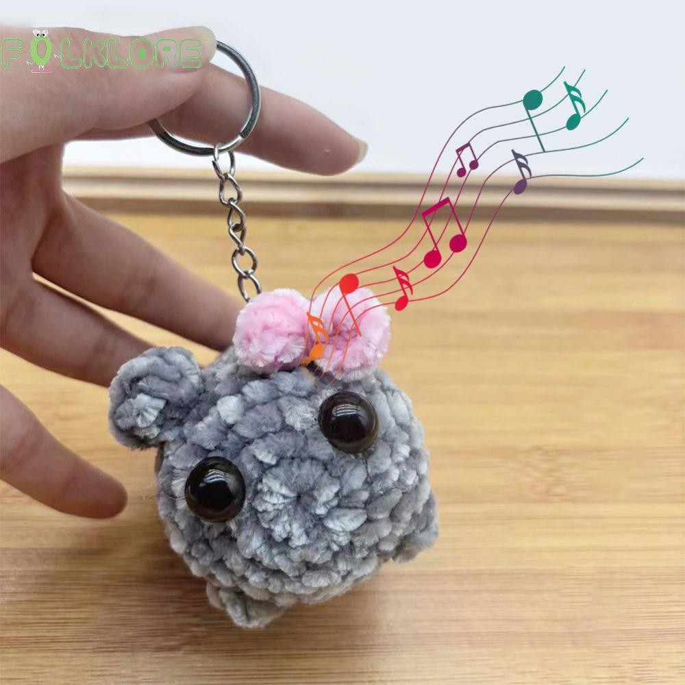 ❉ Folklore Sad Hamster Meme Sound Music Plush Toy Sad Hamster Plush Toy ตุ๊กตาโครเชต์ #