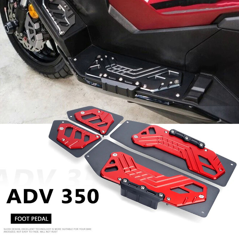 SL Motorcycle Accessories CNC Aluminum Foot Mats Footrest Footpads Pedal Plate For Honda ADV350 ADV 