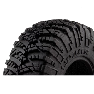 4PCS 1.3 "ล้อยาง 70*27 มม.โคลน Terrain Tyre ชุดสําหรับ 1/18 TRX4M 1/24 SCX24 RC Crawler รถ