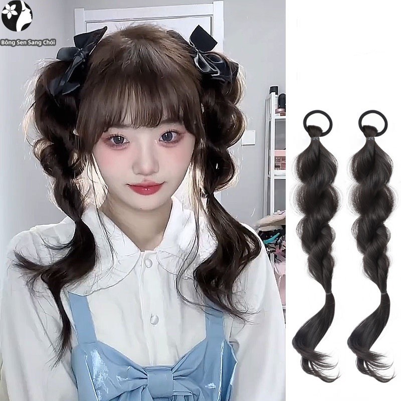 Sweet Cool Bubble Braid Twist Braid วิกผมหางม้าปุย