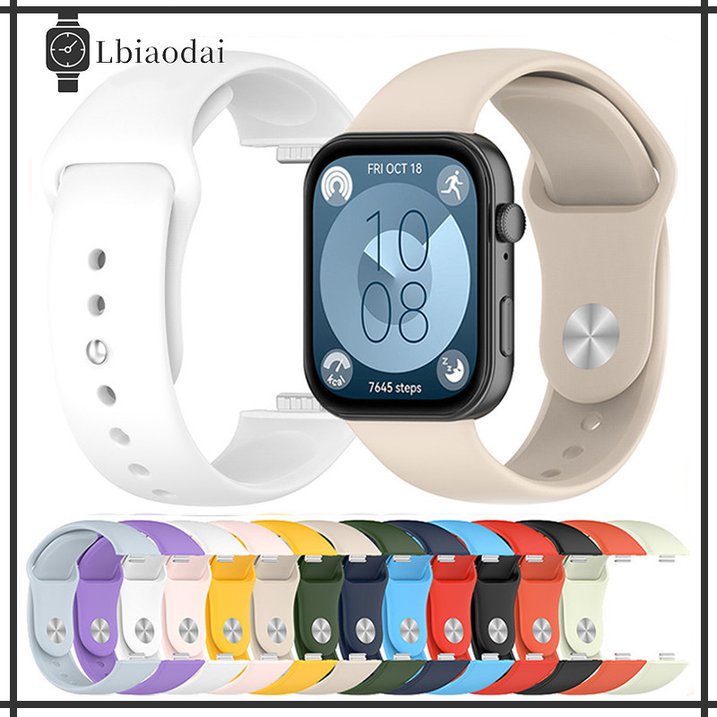 สายซิลิโคนนุ่ม for Huawei Watch Fit 3 อุปกรณ์กีฬาเปลี่ยนสร้อยข้อมือกีฬายางรัด นาฬิกาอัจฉริยะ Huawei Fit 3