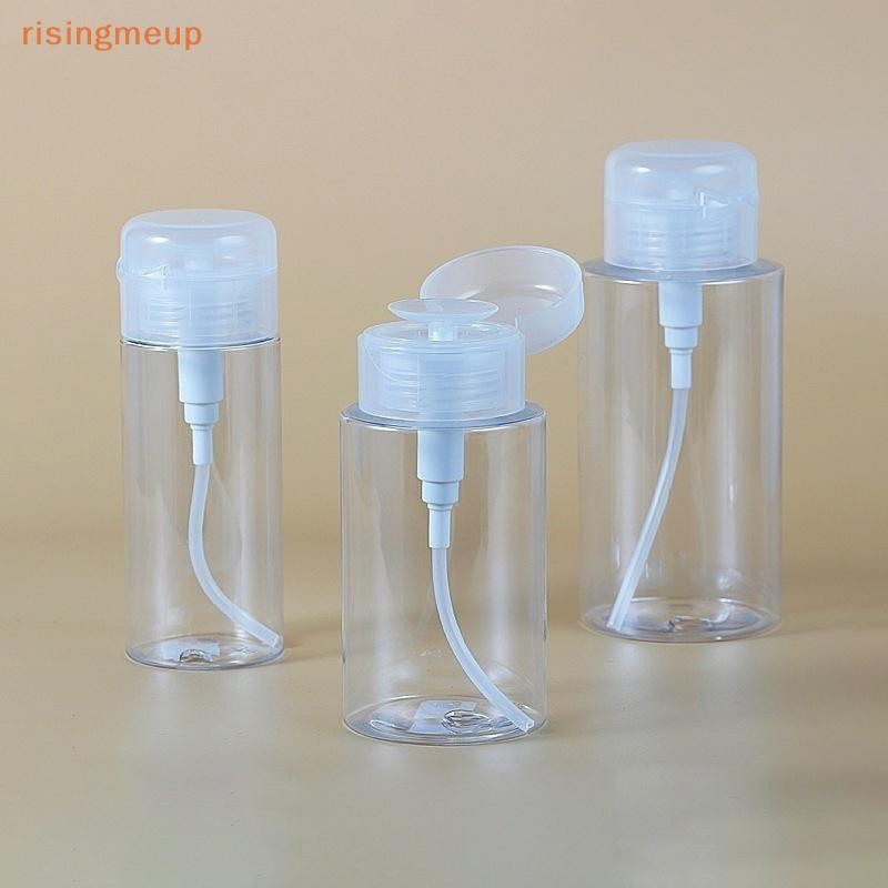 [risingmeup] 120/150/200/300ml เครื่องจ่ายปั๊มเปล่า Liquid UV Gel Polish Nail Art Polish Clean Bottle Polish Cleanser Remover Bottle