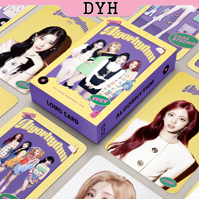 55 ชิ้น/กล่อง ITZY Photocards ALGORHYTHM อัลบั้ม KPOP LOMO การ์ดคอลเลกชัน