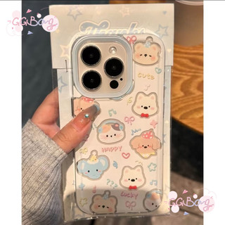 การ์ตูนเรื่องใหม่มีความสุขดาวโบว์ลูกแมวลูกแมวโคอาล่าซิลิโคน เคสไอโฟน11 17 16 air 13 XR 12 14 15 Pro Max 7 8 Plus X SEเคส