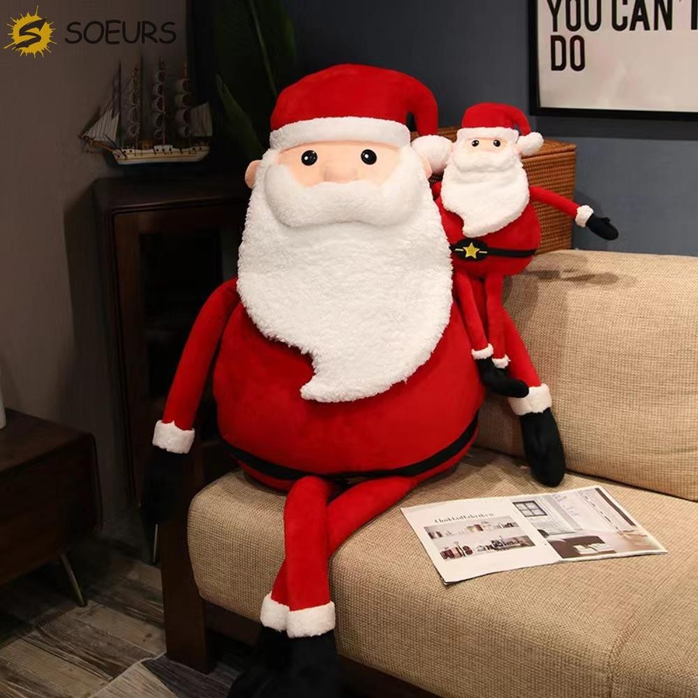 Soeurs Santa Claus Plush, Merry Christmas Soft Christmas Plush ของเล่น,ของขวัญเด็กน่ารักน่ารักตุ๊กตาตุ๊กตาตกแต่งคริสต์มาสบ้าน