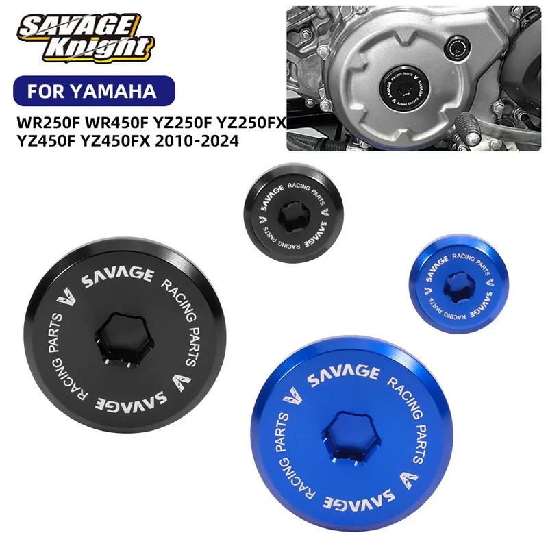 Mo  WR250F WR450F Motocross Engine Crankcase Plug Cap Cover For Yamaha YZ250F YZ450F YZ250FX YZ450FX