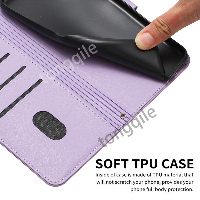 กรณีพลิกสําหรับ Infinix Hot 60i 5G Hot60i 2025 หรูหราหนังฝาครอบโทรศัพท์ปลอกช่องใส่การ์ดกระเป๋าสตางค์แมวรูปแบบ Stand Holder กันชนกันกระแทก Anti Drop Lanyard - รูปที่ 2