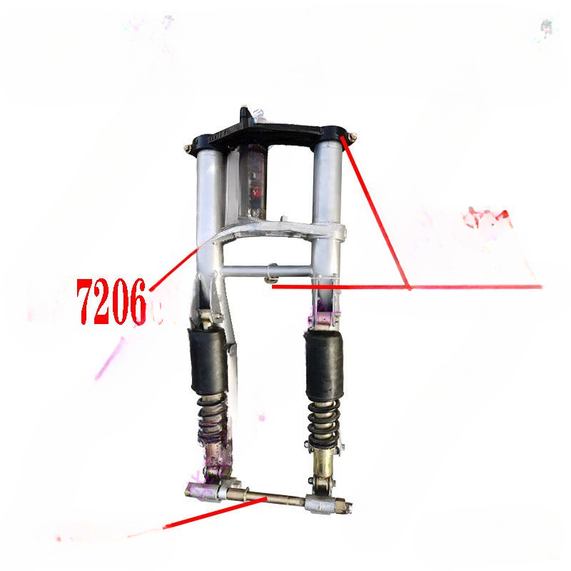ชิ้นส่วนรถจักรยานยนต์สามล้อ Zongshen Dayang เดิม LX Loncin Dayang ใหม่60ชุดโช้คอัพสไตล์เสือเกาหลี
