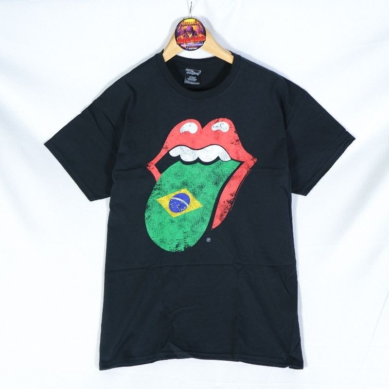 ECUPPER เสื้อวง The Rolling Stones Brazil Tongue tee