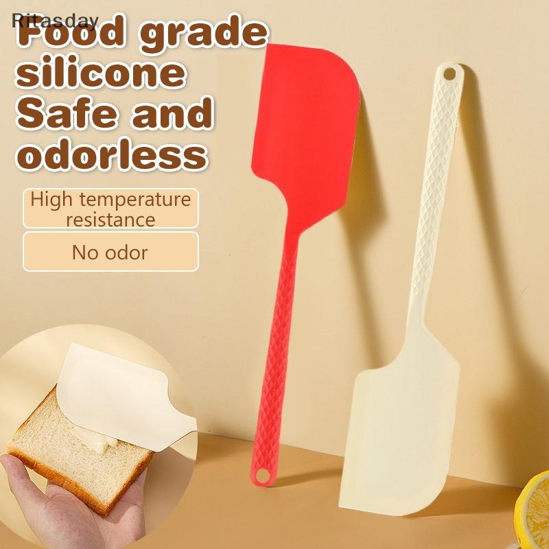 Ritasday ไม้พายอบขนาดเล็กซิลิโคน Scraper ทําเค้ก Gadgets ครีมไม้พาย DIY เครื่องครัวอบอร่อยใหม่