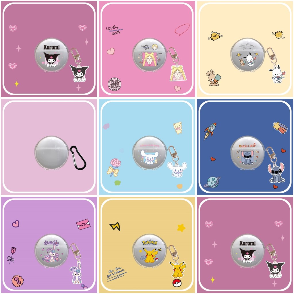 การ์ตูนโปร่งใส Soft TPU Casing สําหรับ Honor Earbuds LCHSE X7E เคสป้องกันเท่านั้น Shell Protection C