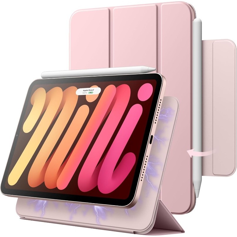 กรณีแม่เหล็กสําหรับ Ipad MINI A17 Pro 2024 MINI 7 mini6 8.3 นิ้ว Slim สมาร์ทแท็บเล็ต Auto Wake/Sleep