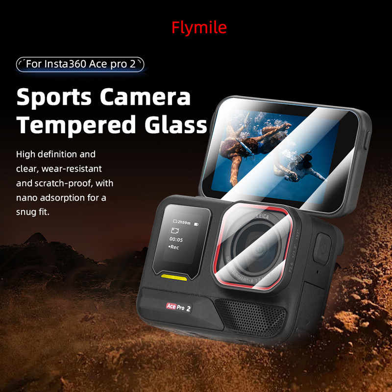 สําหรับ Insta360 Ace Pro2 ฟิล์มกันรอยหน้าจอเลนส์ป้องกันการระเบิดฟิล์มป้องกันอุปกรณ์เสริม