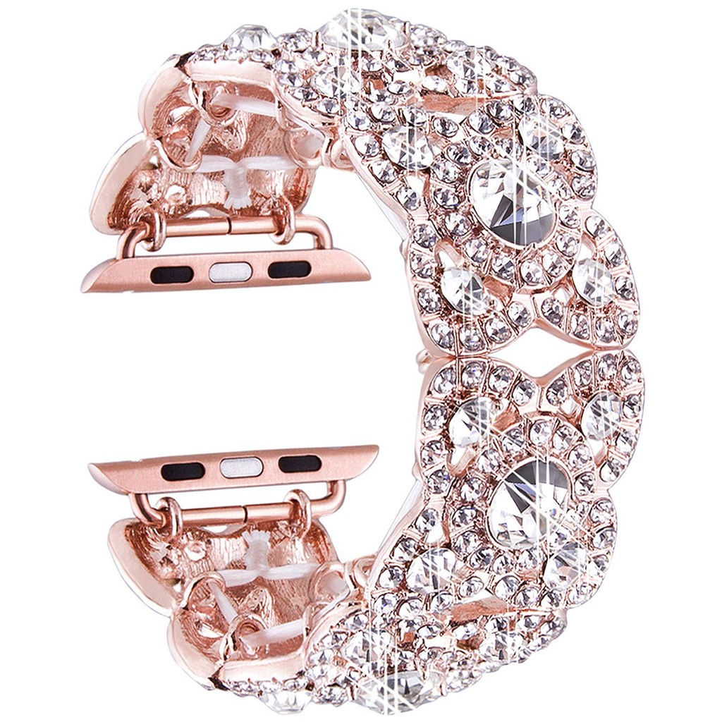 Bling band สายรัดข้อมือโลหะเพชร49 38 40 42 44 41 45สำหรับ I Watch Series 8 7 6 s ultra