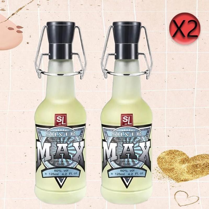 น้ำหอมผู้ชาย Sliver Max 125ml กลิ่นซิตรัสและโน้ตวานิลลา ในขวดที่รีฟิลได้ กลิ่นที่ซ่อนความดึงดูด Perfume