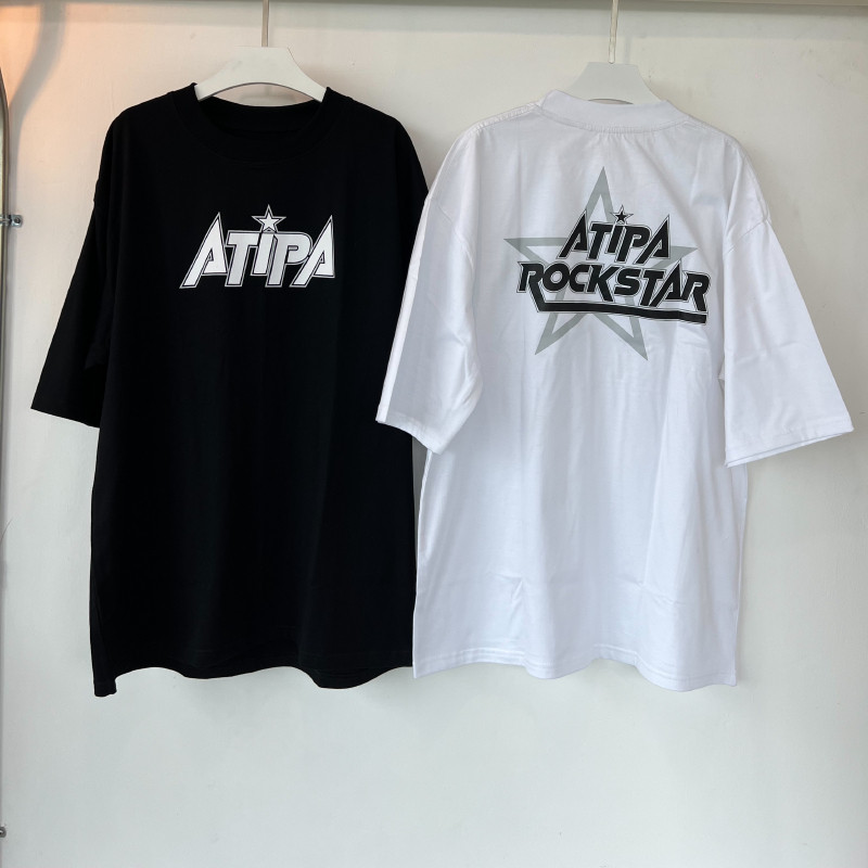 COD✅ (ส่งจากกรุงเทพ)BOOM Shop - ROCKSTAR ATIPA T-SHIRT เสื้อยืด เสื้อโอเวอร์ไซส์ สกรีนลาย cotton 100 - รูปที่ 2