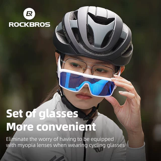 【TH Delivery】 ROCKBROS แว่นกันแดด กัน UV400 โพลาไรซ์ ใส่ทับแว่นสายตาได้ มองชัด ลดแสงสะท้อน สำหรับผู้ชาย/ผู้หญิง ใช้ขี่จักรยาน เดินป่า ตกปลา