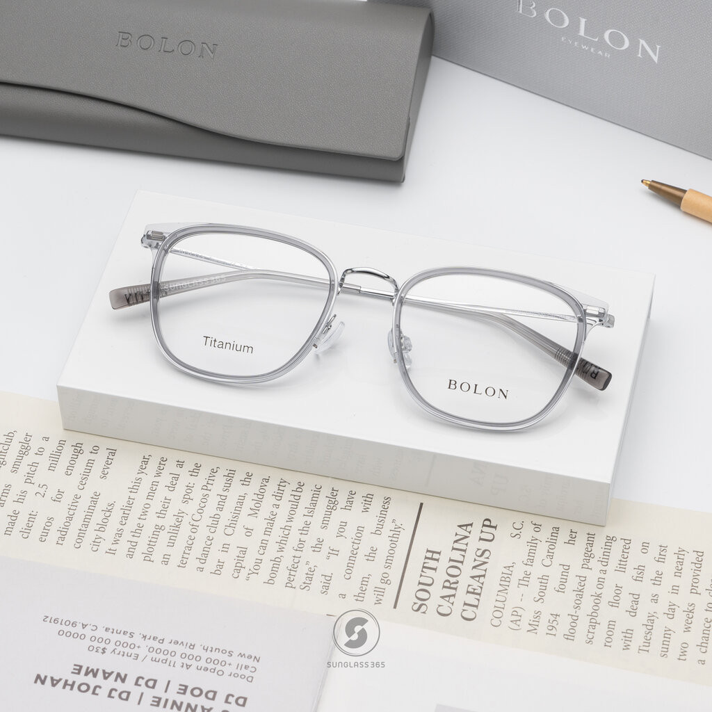 แว่นสายตา BOLON รุ่น BA6010 B16 Transaprent Grey / Silver