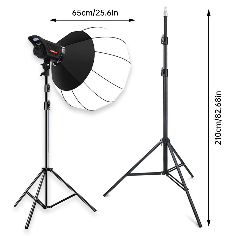 ไฟถ่ายรูป 500W LED ไฟไลฟ์สด ไฟสตูดิโอ with 65cm Lantern Softbox & Stand Studio Live Stream Photo Video Lighting Kits