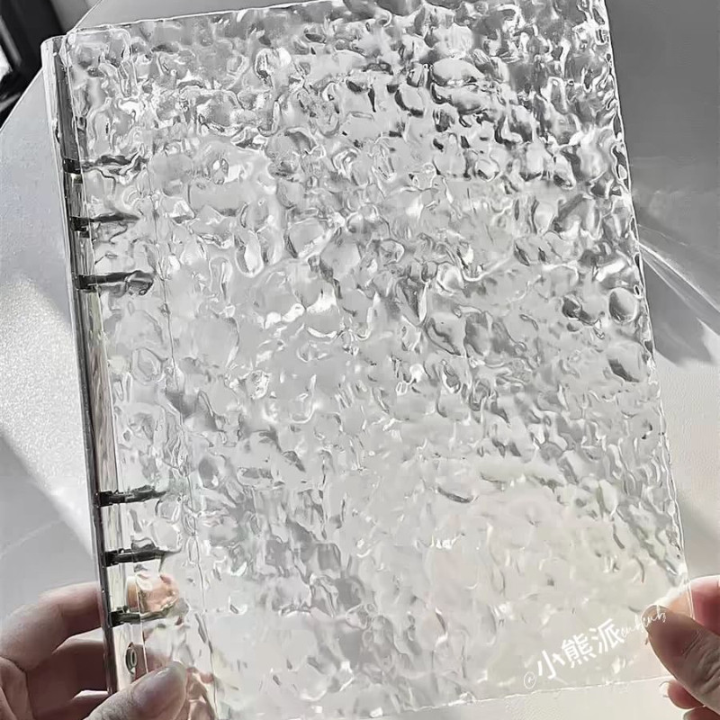 นิ้ว A5แหวน Binder อัลบั้มรูป/สไตล์เรียบง่าย/คริสตัลคลื่นพีวีซีแขน/4ตารางเค้าโครง/K-Pop บัตรออแกไนเซอร์/โพลารอยด์ภาพการจัดเก็บ