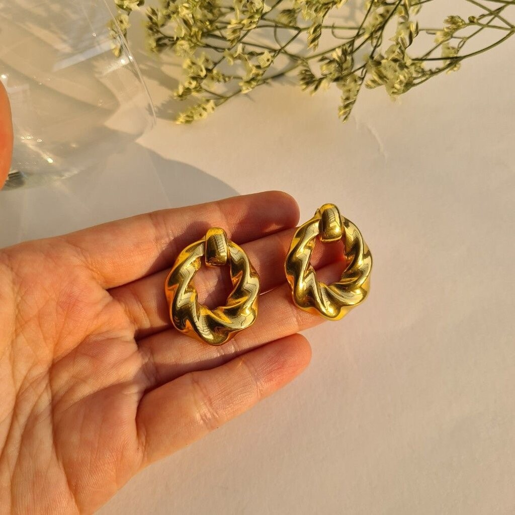 (WELRY.acc) ต่างหูสแตนเลส รุ่น Libby