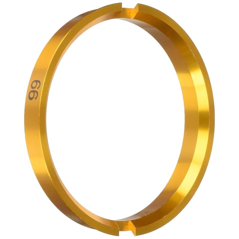 Kyo-Ei (Kyoei Sangyo) Hub Centric Ring 73Mm/66Mm 2Pcs With Lip Aluminium/Gold U7366
