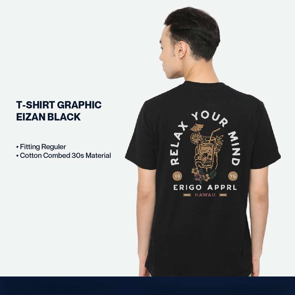 เสื้อยืดกราฟิก Eizan Black - เสื้อยืด Unisex