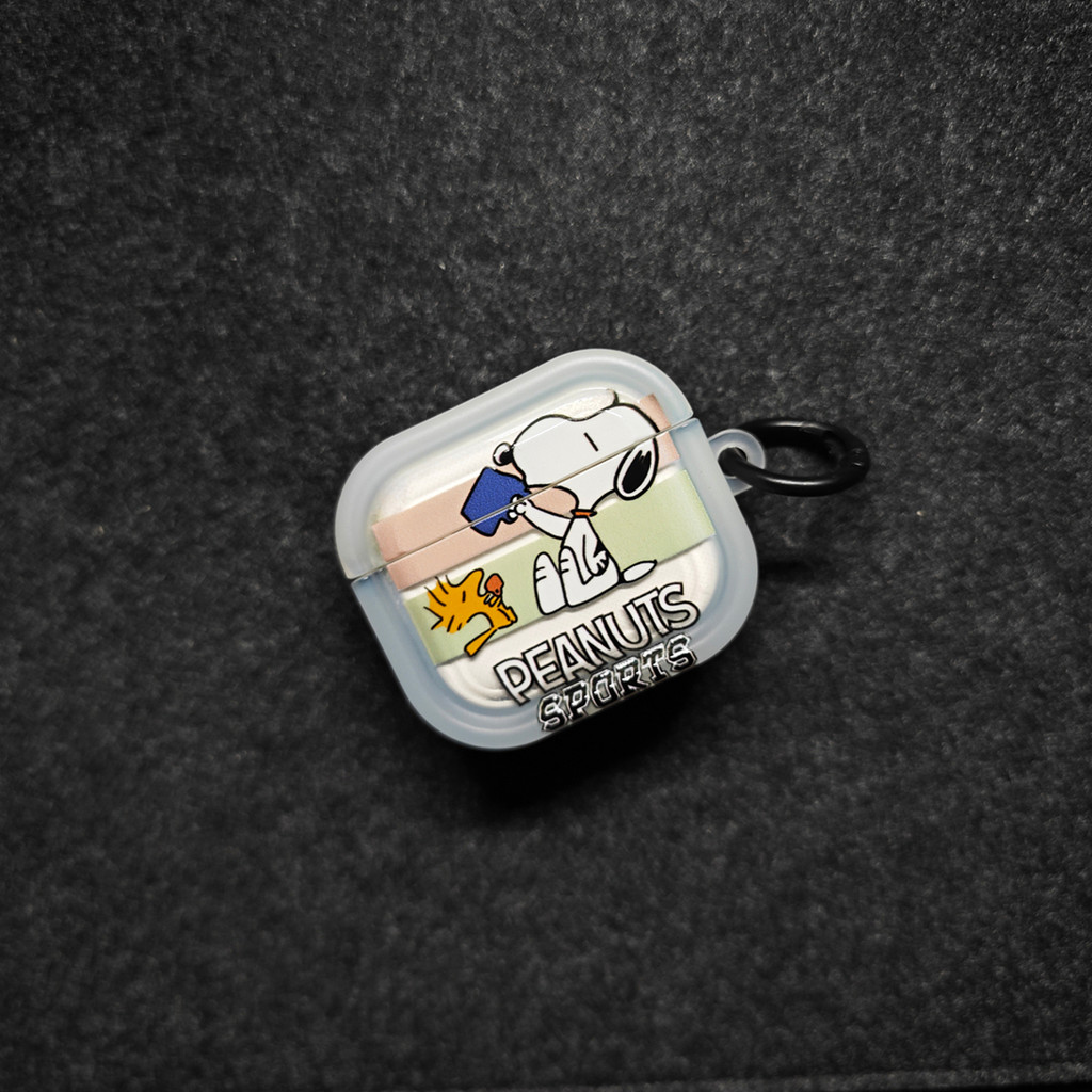 สําหรับ AIRPODS 4 ANC PRO3 2 /1/2/3 PRO เคสป้องกัน SNOOPY สีโปร่งใส TPU ปลอกเชลล์