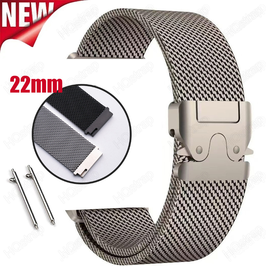 สาย Milanese Loop Milanese สําหรับ Huawei Watch Band สายรัดนาฬิกาอัจฉริยะ สายรัดข้อมือทดแทนสากล สร้อยข้อมือสแตนเลส Quick Release