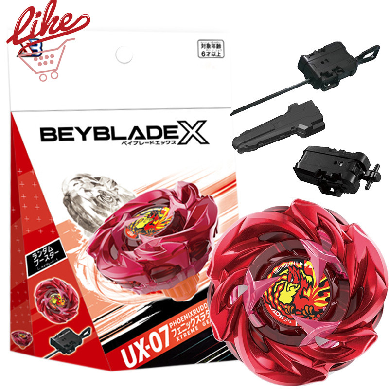 Beyblade X UX-07 Phoenix Rudder พร้อม Launcher Grip ชุดสําหรับ Beyblade Burst ของเล่นเด็กสําหรับเด็ก