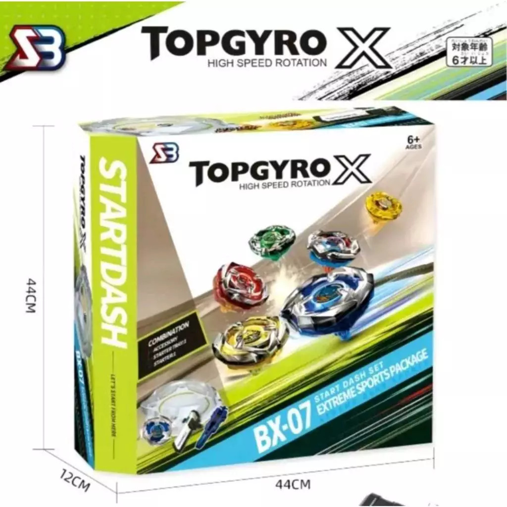 สนาม Beyblade X Beystradium Arena BX-10 Xtreme และเสื้อ Beyblade X Battling 4 ชิ้น