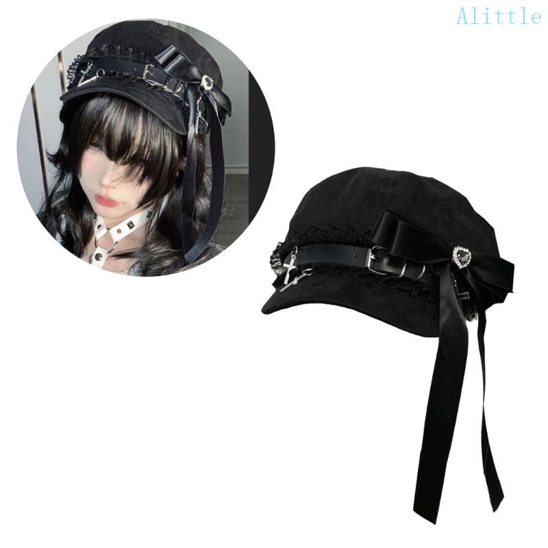 Alia Traveling Beret Hat หมวกเบสบอลสไตล์ญี่ปุ่นสําหรับวัยรุ่นกลางแจ้ง Sunproof