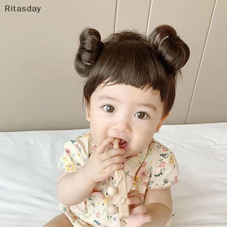 Ritasday วิกผมเด็ก Braid Hairband วิกผมสําหรับเด็กแถบคาดศีรษะเด็กผมปลอม Bangs Buckle COS อุปกรณ์เสริมผมใหม่