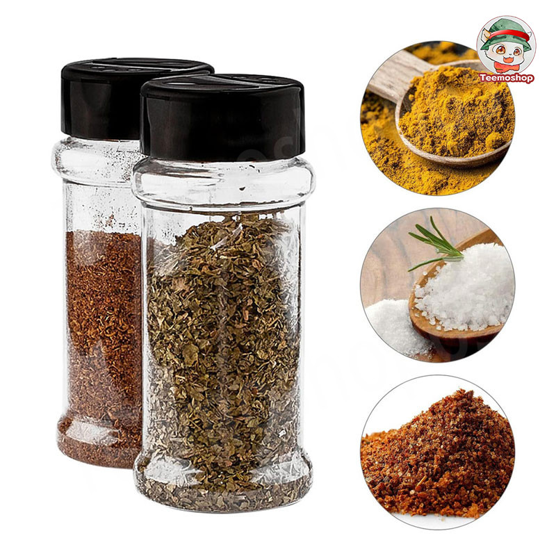 ขวดใส่เครื่องปรุง ขวดเครื่องเทศ ฝาปิดแน่นดีไซน์ผีเสื้อ กันชื้น ใช้ง่าย วัสดุใสคุณภาพสูง สำหรับบาร์บีคิว/ครัวเรือน - รูปที่ 5