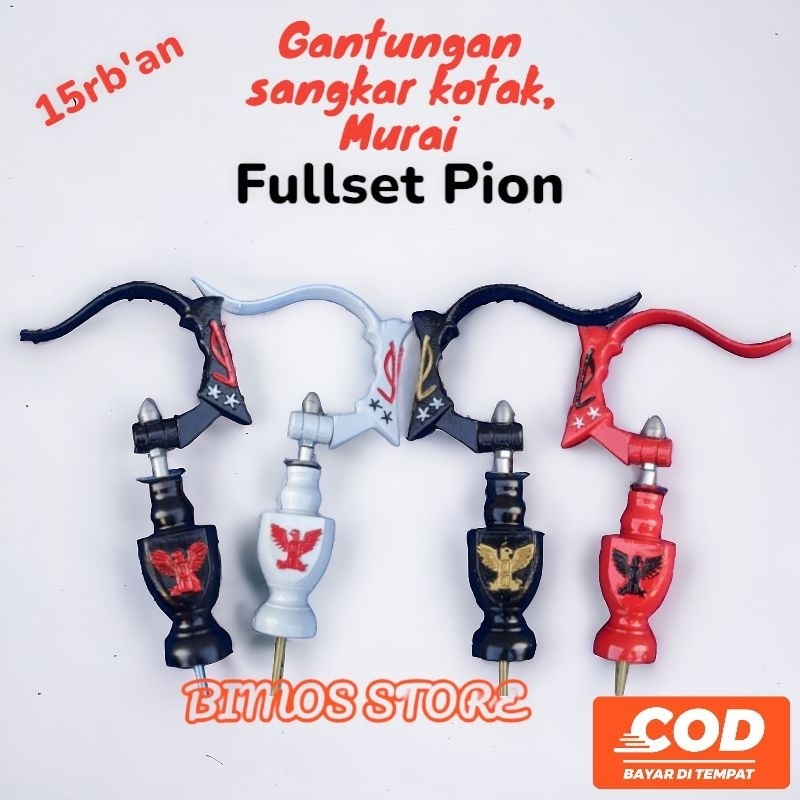GANTUNGAN Fullset กล่องแขวนกรง Pawn Murai กรงนกแขวนตะขอกรง